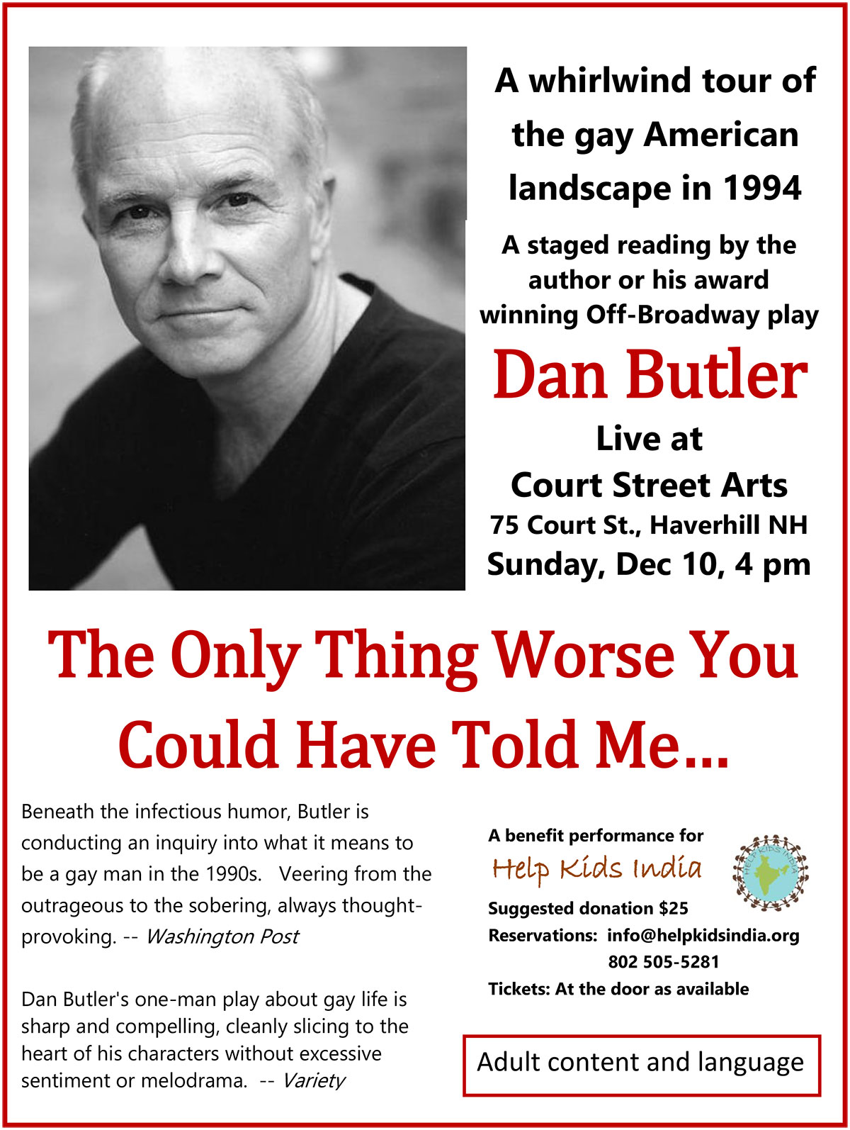 Dan Butler event information